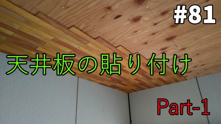 【山林開拓】#81「天井板の施工 Part-1」