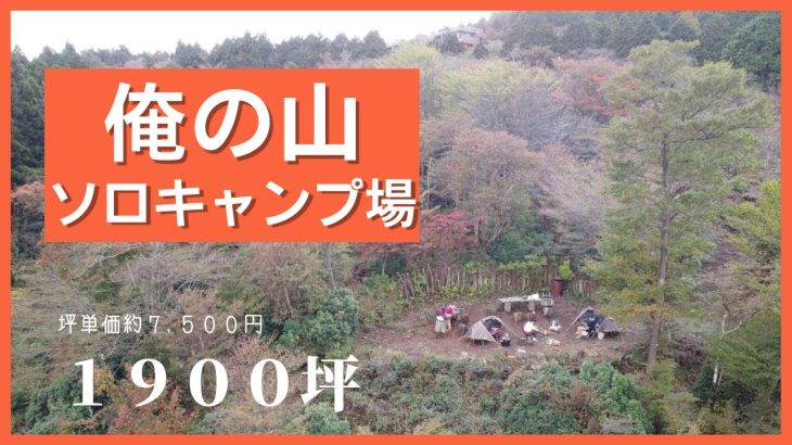 【売物件】伊豆に1900坪のプライベートキャンプ場が登場！