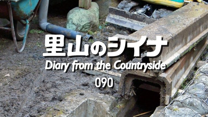 田舎暮らし 090 : 水捌けの悪い古民家の暗渠排水工事