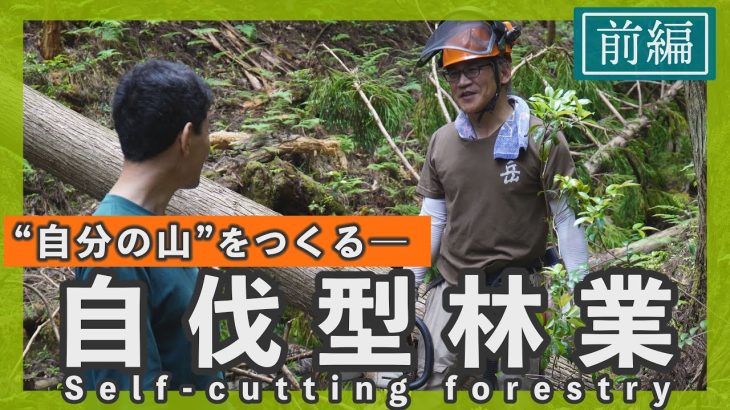 自伐型林業で自分の山を作る【前編】伐採した木で道作り