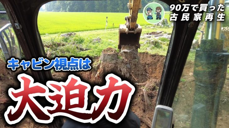 【古民家再生252】遂に!100株超えの伐根作業が終わりました!!  Restoration of old houses and country life