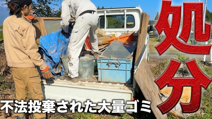 【激変】不法投棄された産廃ゴミを処分したら庭がスッキリ‼︎【566日目】