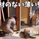 【古民家再生287】内壁も外壁もベニヤだけ!?薄い壁を解体します  Restoration of old houses and country life