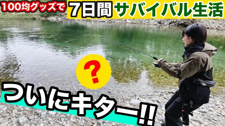 【100均サバイバル#5】3日目、この方法でついに釣れる…！？さらに…！【3日目 朝】