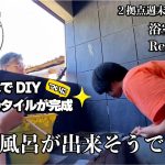 【古民家再生】家族で浴室DIY★ついにタイル貼りが完了｜これ無料なの？伊那グリーンファームで欲しかったものを０円ゲット｜江戸時代？の凄いもの発見！！｜過去一の大根に大興奮｜ぶどう農園草刈り祭り｜