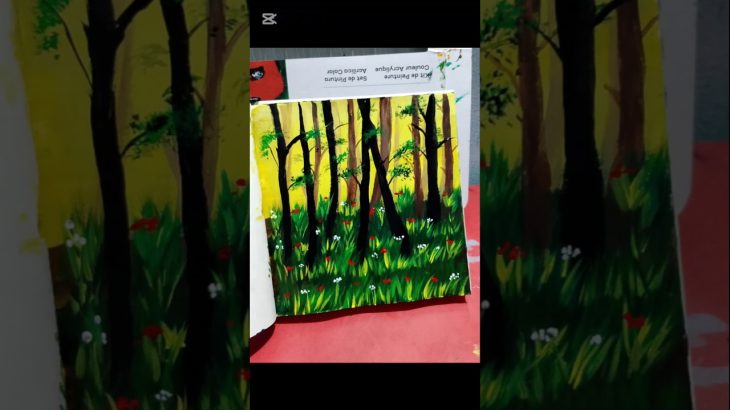🌳 Mystical Forest Vibes | Nature Painting 🌼✨