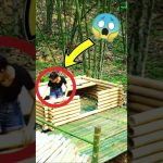 This Bamboo Build Feels Unreal||Part-1||#shorts#ytshorts#bushcraftlife