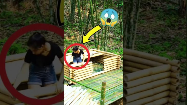 This Bamboo Build Feels Unreal||Part-1||#shorts#ytshorts#bushcraftlife