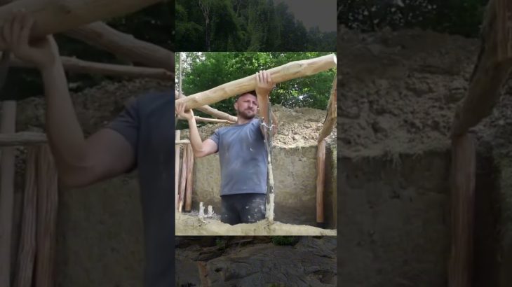 Building a Cozy Hobbit Home Beneath the Hill, Forest Living #wildlife #survival #camping #outdoors