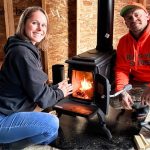 IT’S Getting HOT in the OFF GRID FOREST CABIN | Installing the US 900 Sq Ft Log Wood Stove & Chimney
