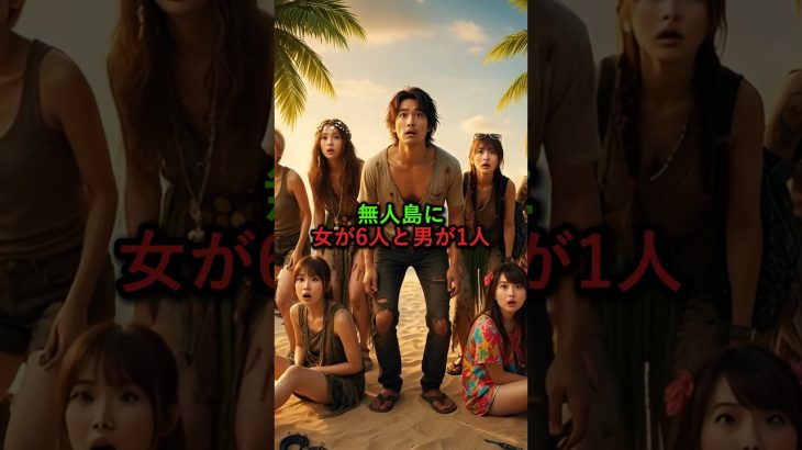無人島に女6人と男1人